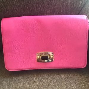Hot pink clutch/crossbody